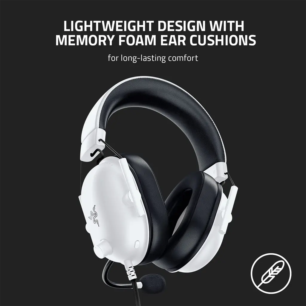 [702834] Razer BlackShark V2 X Esports 7.1 Surround Sound Wired Gaming Headset White Edition 7.webp