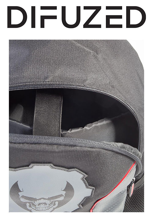 Gears Of War 5 - Black Skull Printed Backpack