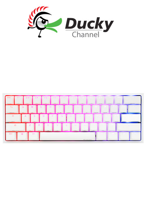 Ducky One 2 Mini V2 Pure White RGB RED SWITCH
