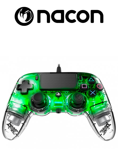 Nacon PS4 Wired Compact Controller Crystal Green