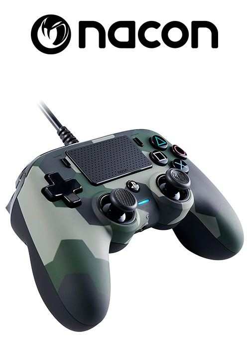 Nacon PS4 Wired Compact Controller Green Camo