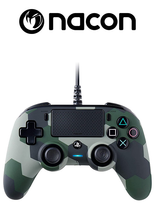 Nacon PS4 Wired Compact Controller Green Camo