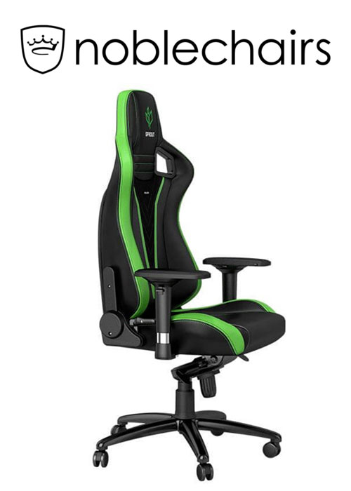 Noblechairs EPIC Gaming Chair - Sprout Edition - Black/Green