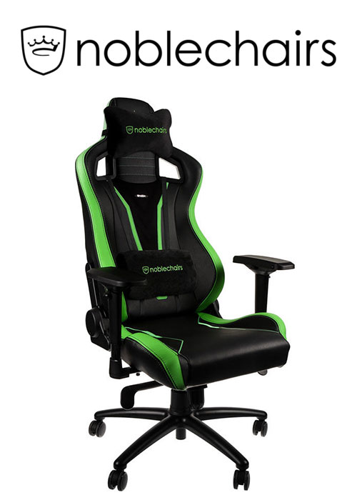Noblechairs EPIC Gaming Chair - Sprout Edition - Black/Green