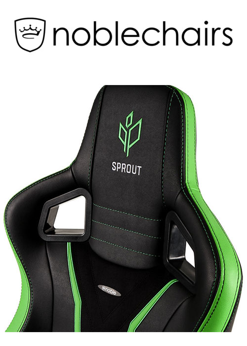 Noblechairs EPIC Gaming Chair - Sprout Edition - Black/Green