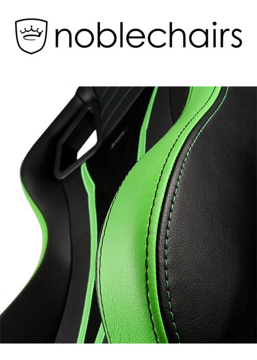 Noblechairs EPIC Gaming Chair - Sprout Edition - Black/Green