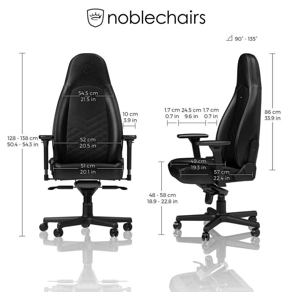 Noblechairs ICON Gaming Chair - Black