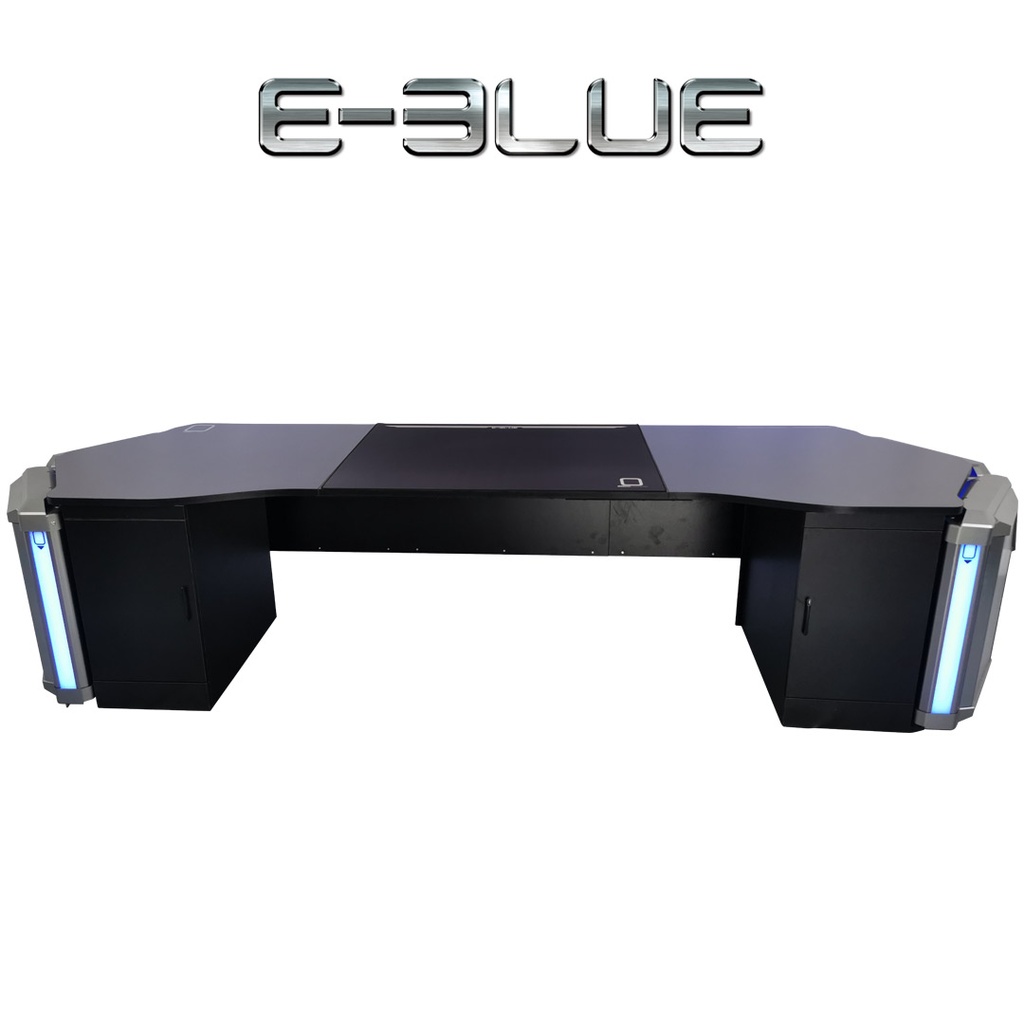 E-Blue EGT567-S Smart RGB CEO Table - Black