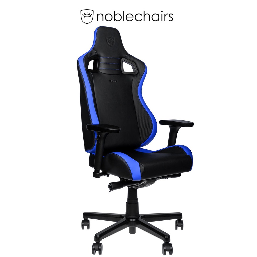 Noblechairs EPIC Compact Gaming Chair-Black/Carbon/Blue