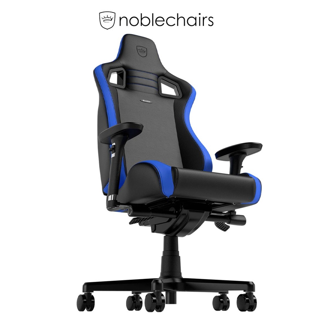 Noblechairs EPIC Compact Gaming Chair-Black/Carbon/Blue