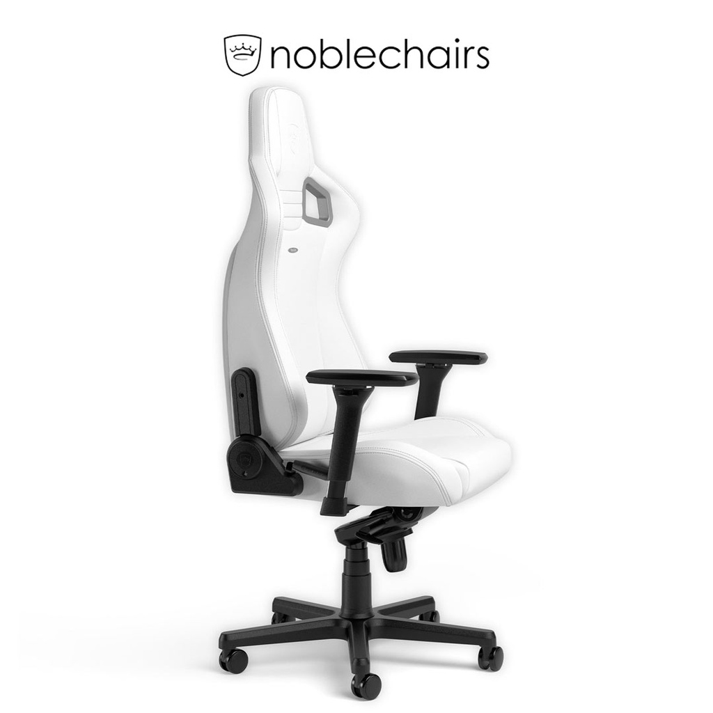 Noblechairs EPIC Gaming Chair - White Edition - Short Gas Lift