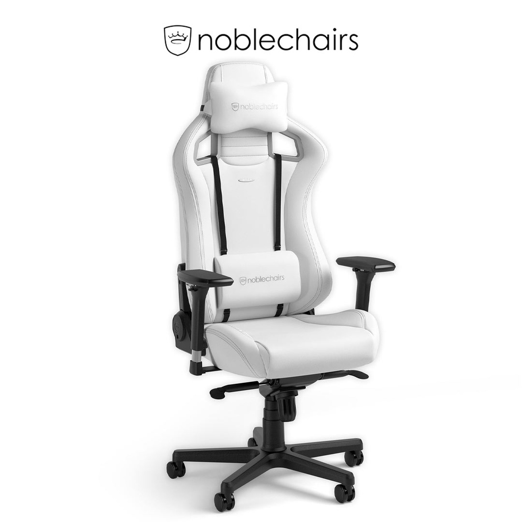 Noblechairs EPIC Gaming Chair - White Edition - Short Gas Lift