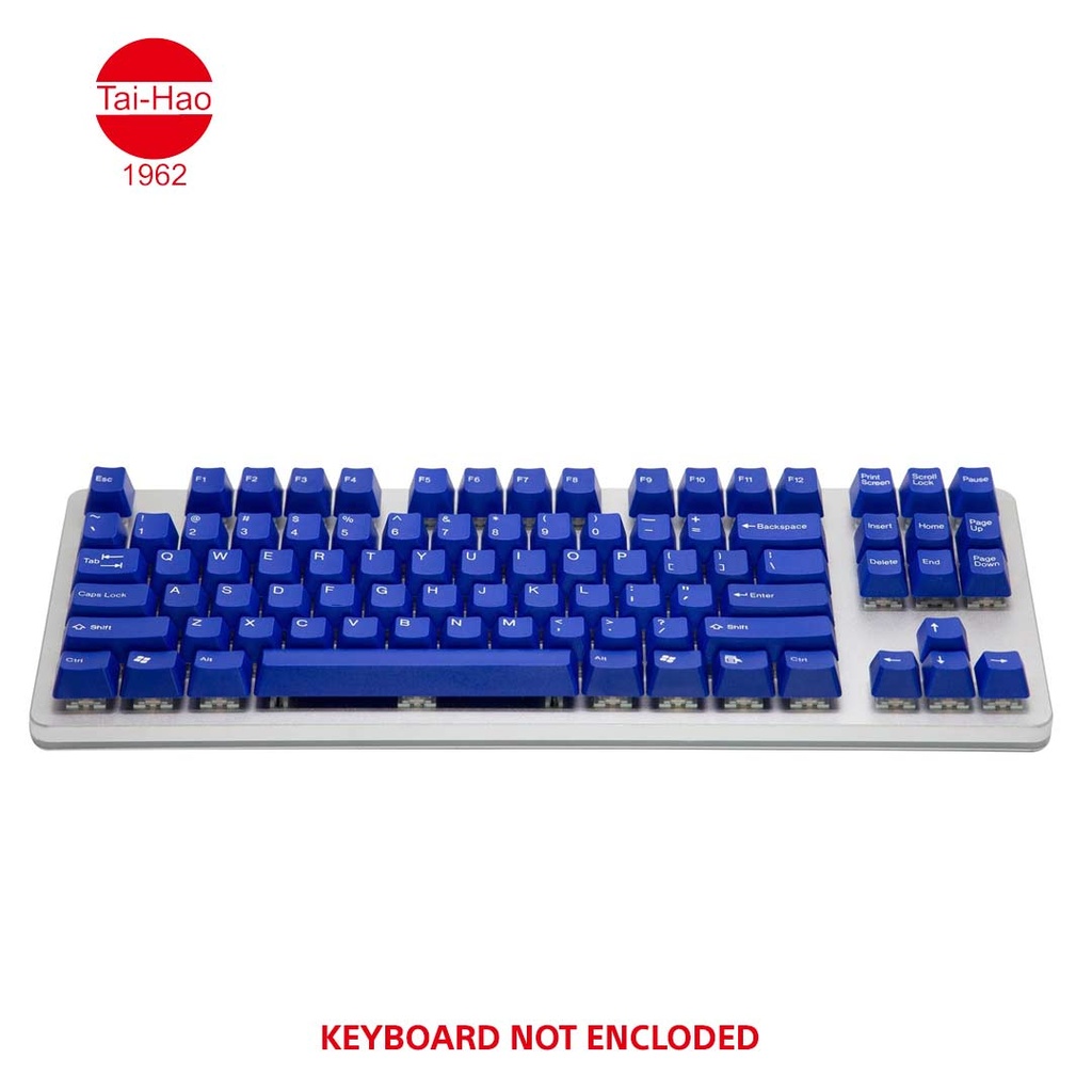 Tai-Hao 117-Keys ABS Double Shot -Keycap Set - Blue