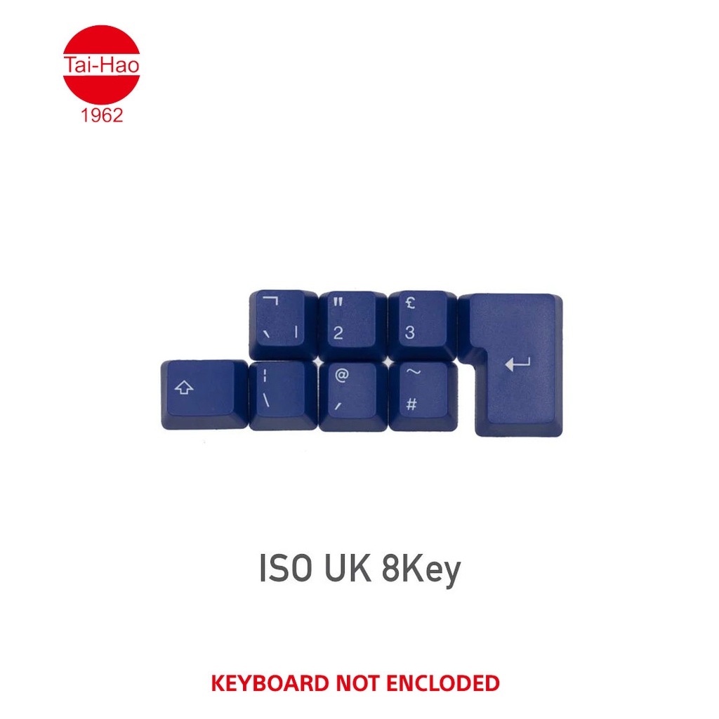 Tai-Hao 117-Keys ABS Double Shot -Keycap Set - Blue