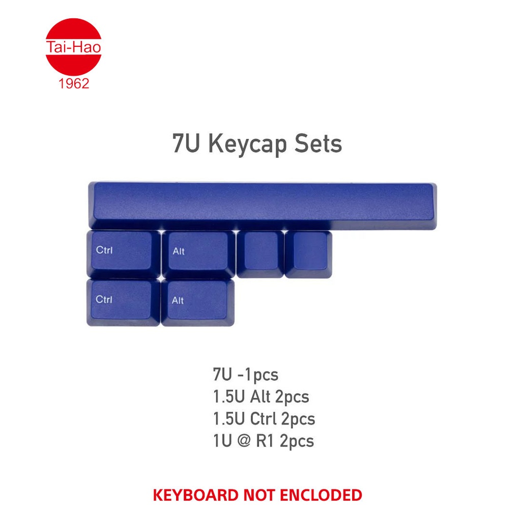 Tai-Hao 117-Keys ABS Double Shot -Keycap Set - Blue