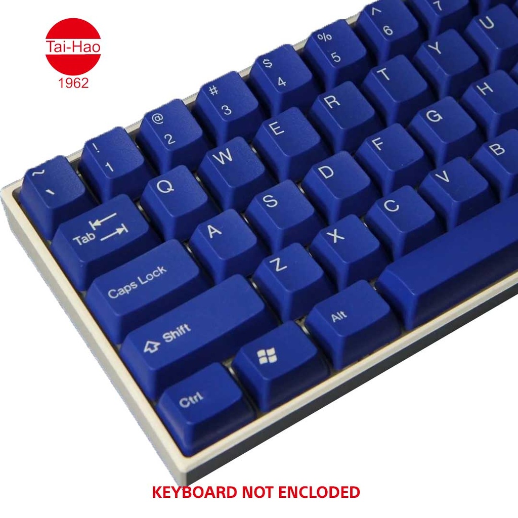Tai-Hao 117-Keys ABS Double Shot -Keycap Set - Blue