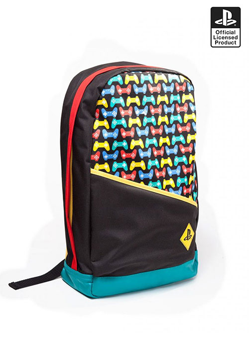PlayStation - Backpack with Colored Controllers Print