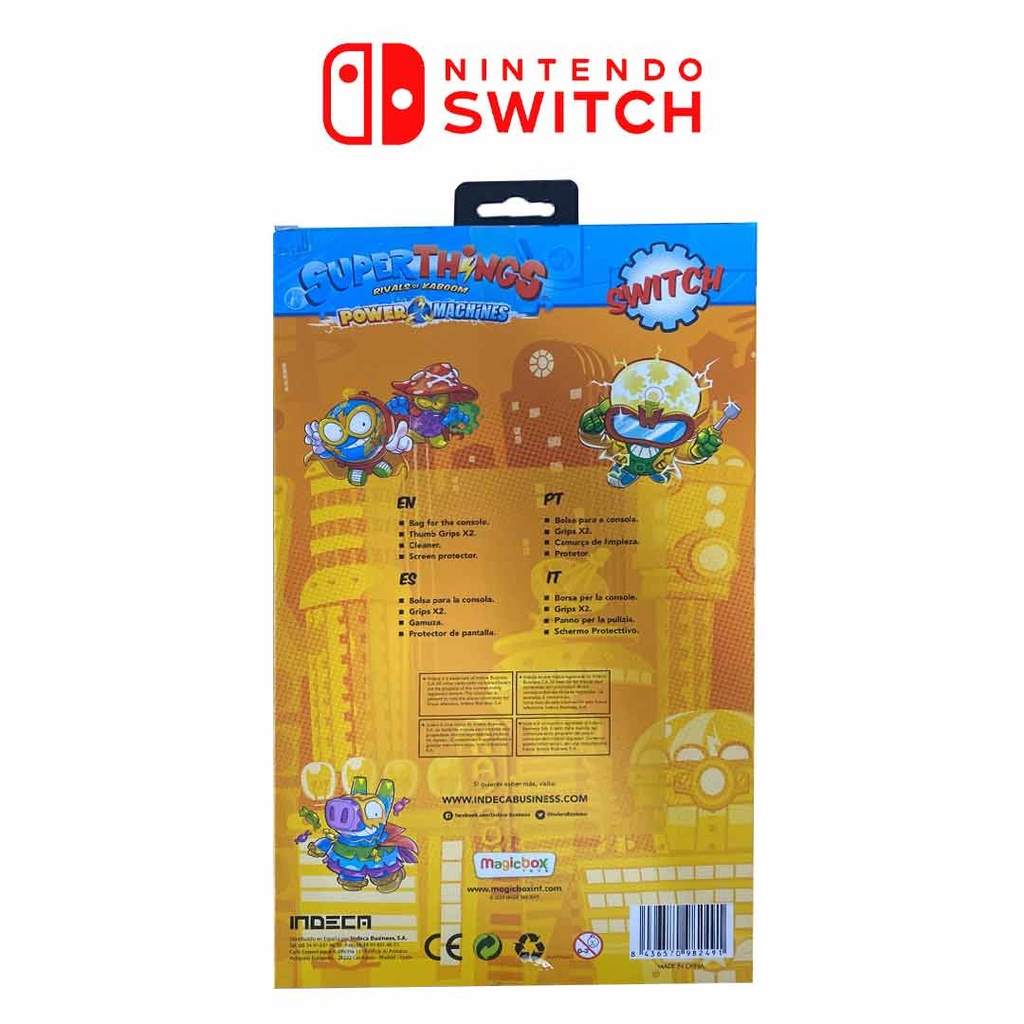 NS Indeca Kit 5 in 1 Superthings Power Machine(Bag/2 Grips/Chamois/Screen Protector)