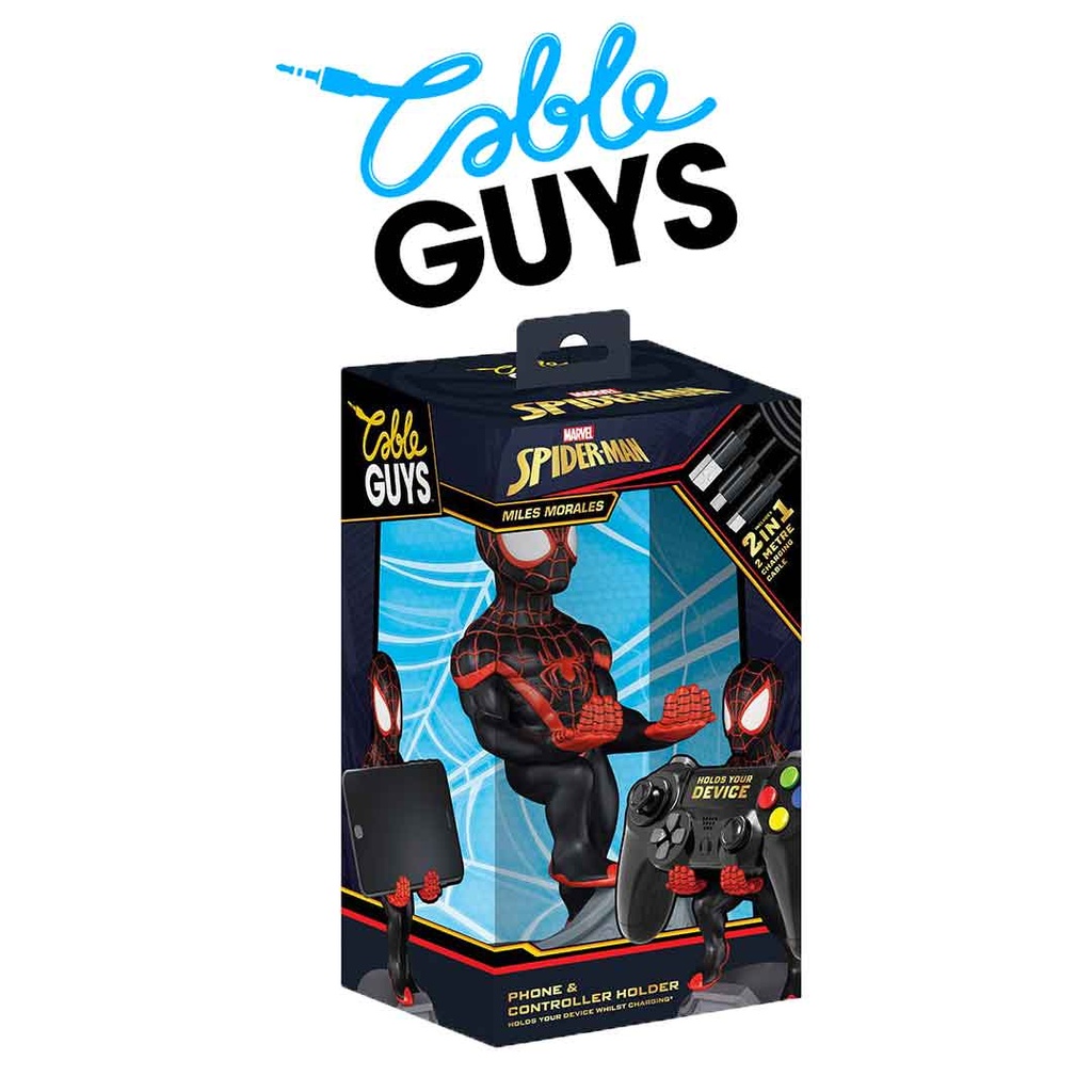 Cable Guys Controller Holder - Spiderman Miles Morales Figure