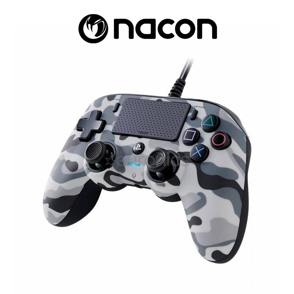 Nacon PS4 Wired Compact Controller Grey Camo