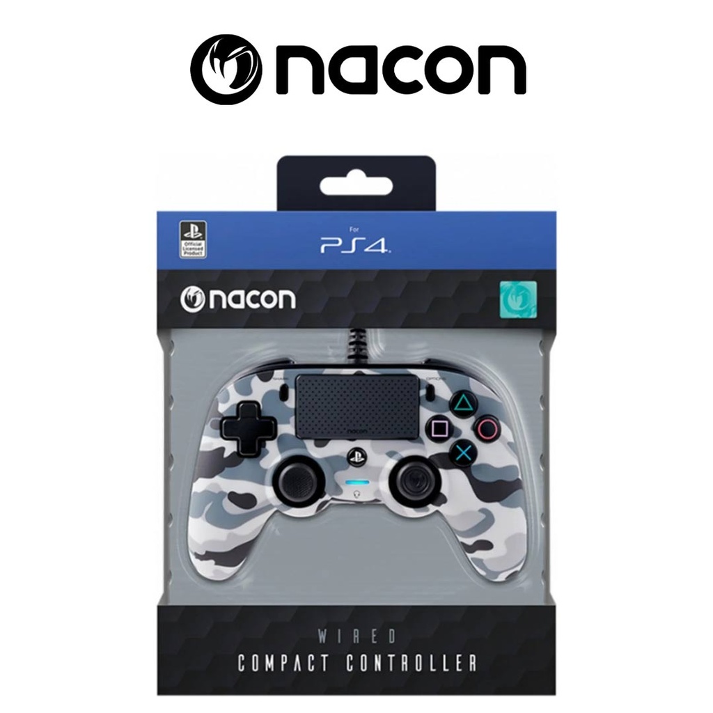 Nacon PS4 Wired Compact Controller Grey Camo