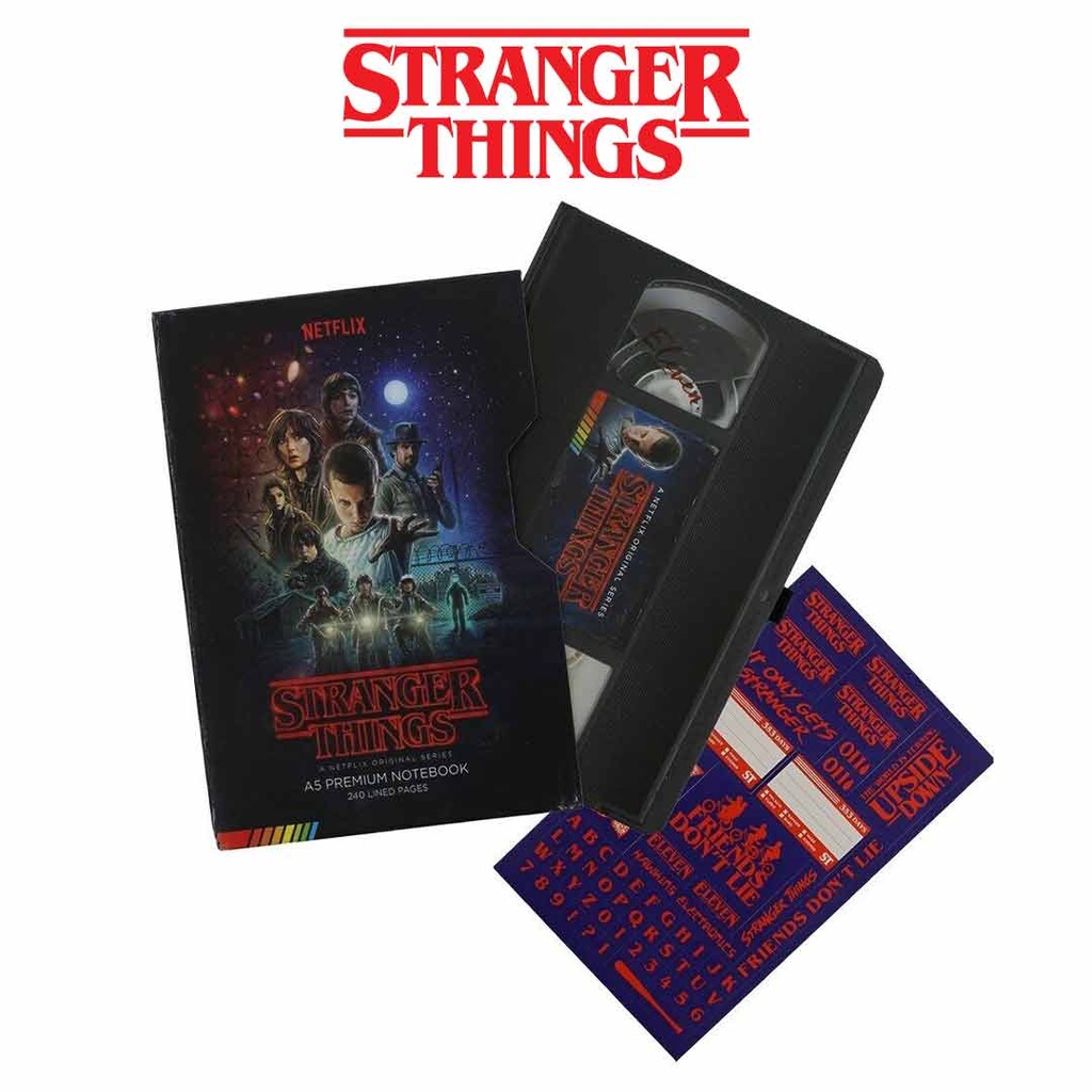 Stranger Things Premium Notebook A5 VHS (S1)