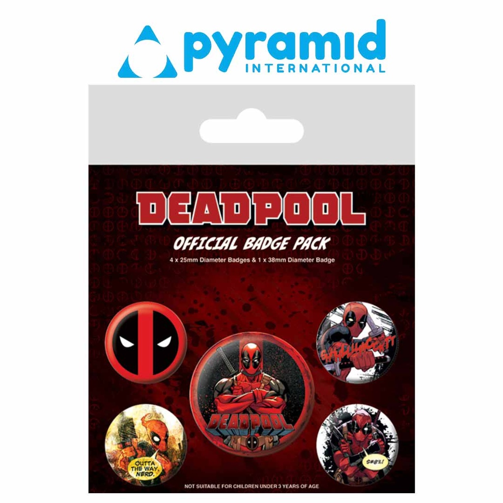 Pyramid - DEADPOOL (OUTTA THE WAY) BADGE PACK