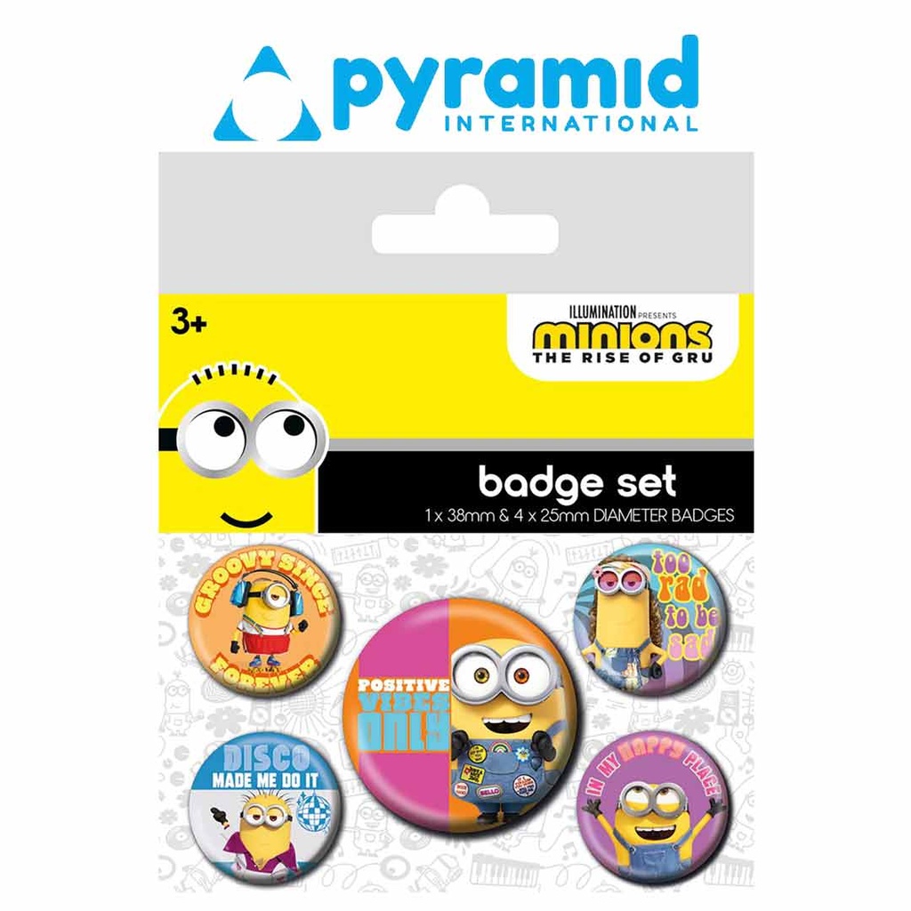 Pyramid - MINIONS: THE RISE OF GRU (POSITIVE VIBES) BADGE PACK