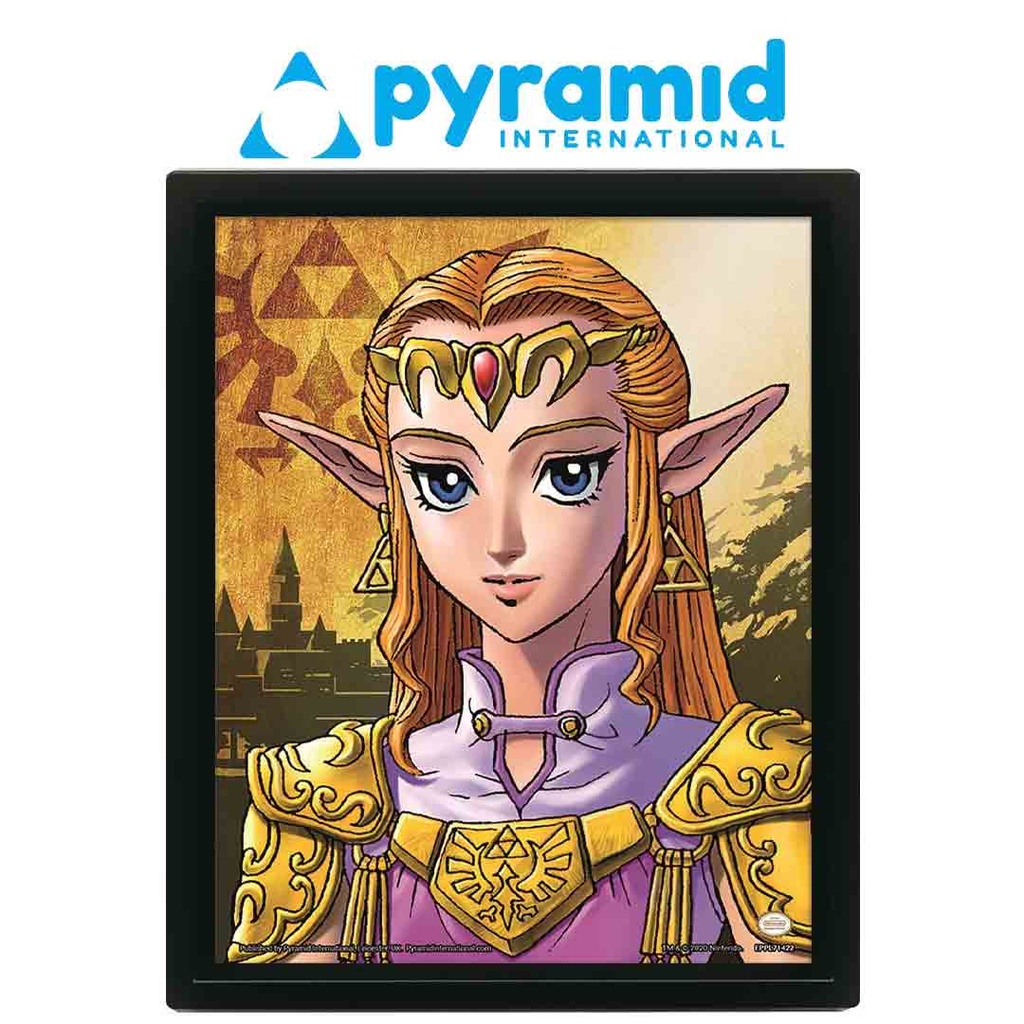 Pyramid - THE LEGEND OF ZELDA (ZELDA TO SHEIK) - FRAMED