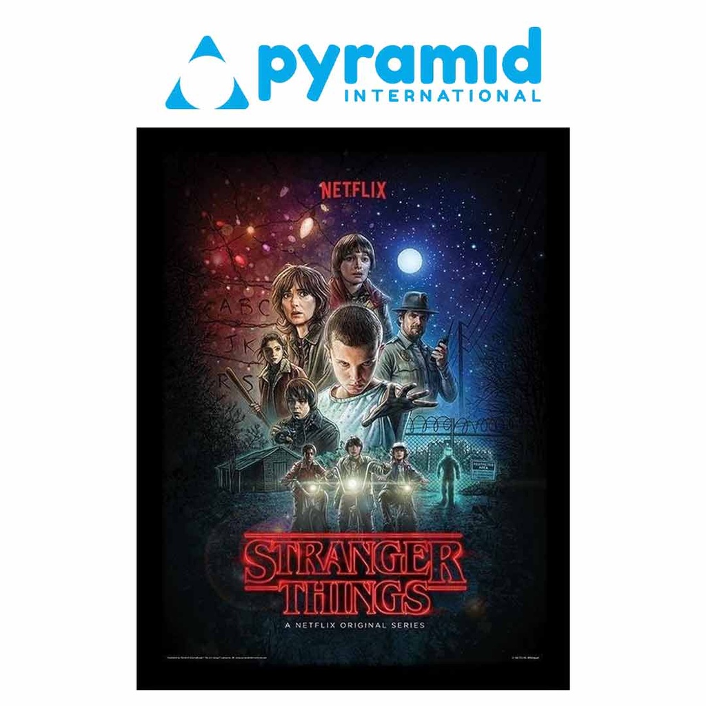 Pyramid - Stranger Things One Sheet (Wooden Frame)