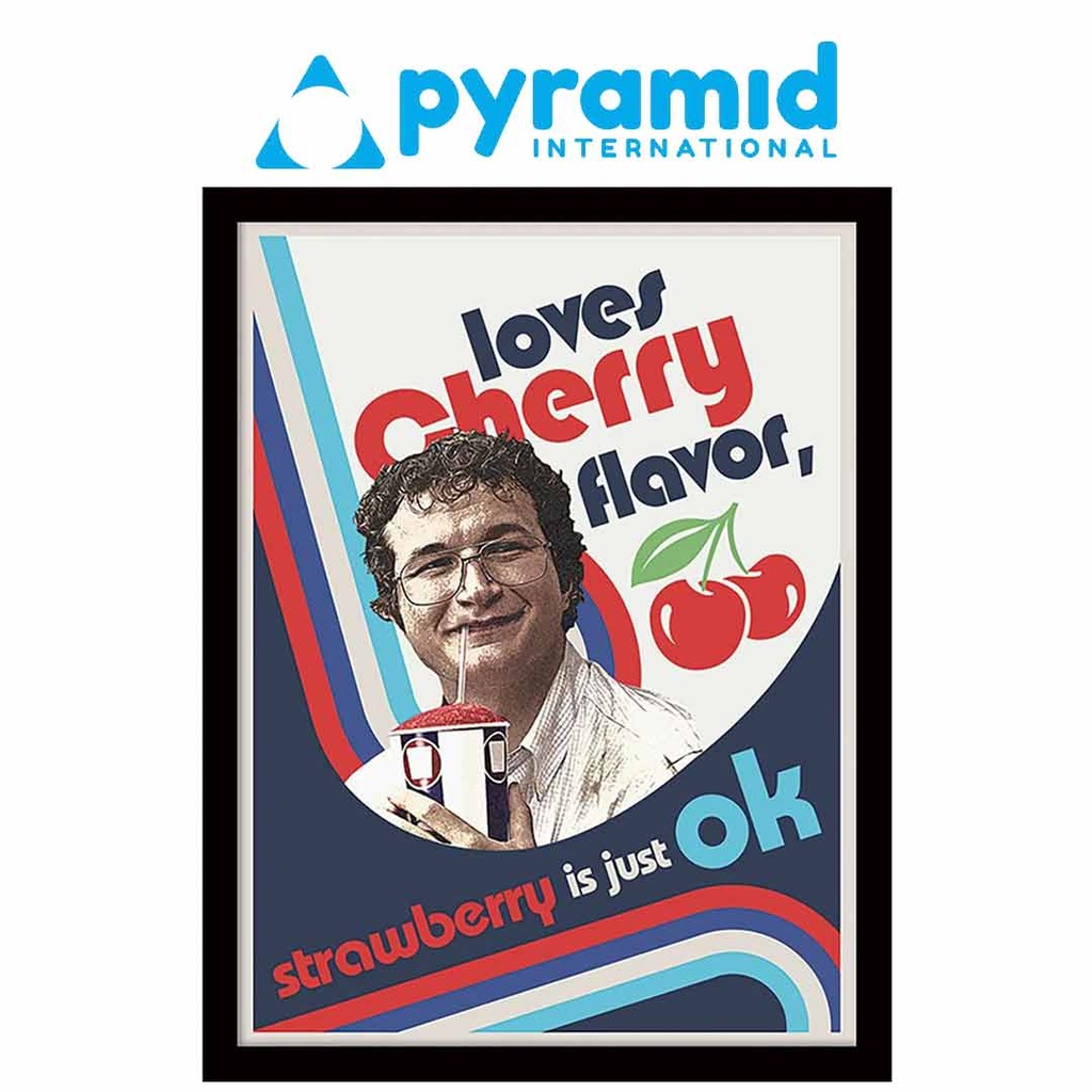 Pyramid - Stranger Things No Cherry, No Deal (Wooden Frame)
