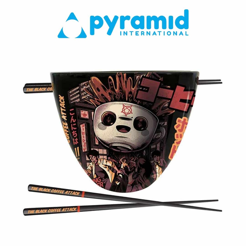Pyramid - ILUSTRATA (BLACK COFFEE ATTACK) RAMEN BOWL SET