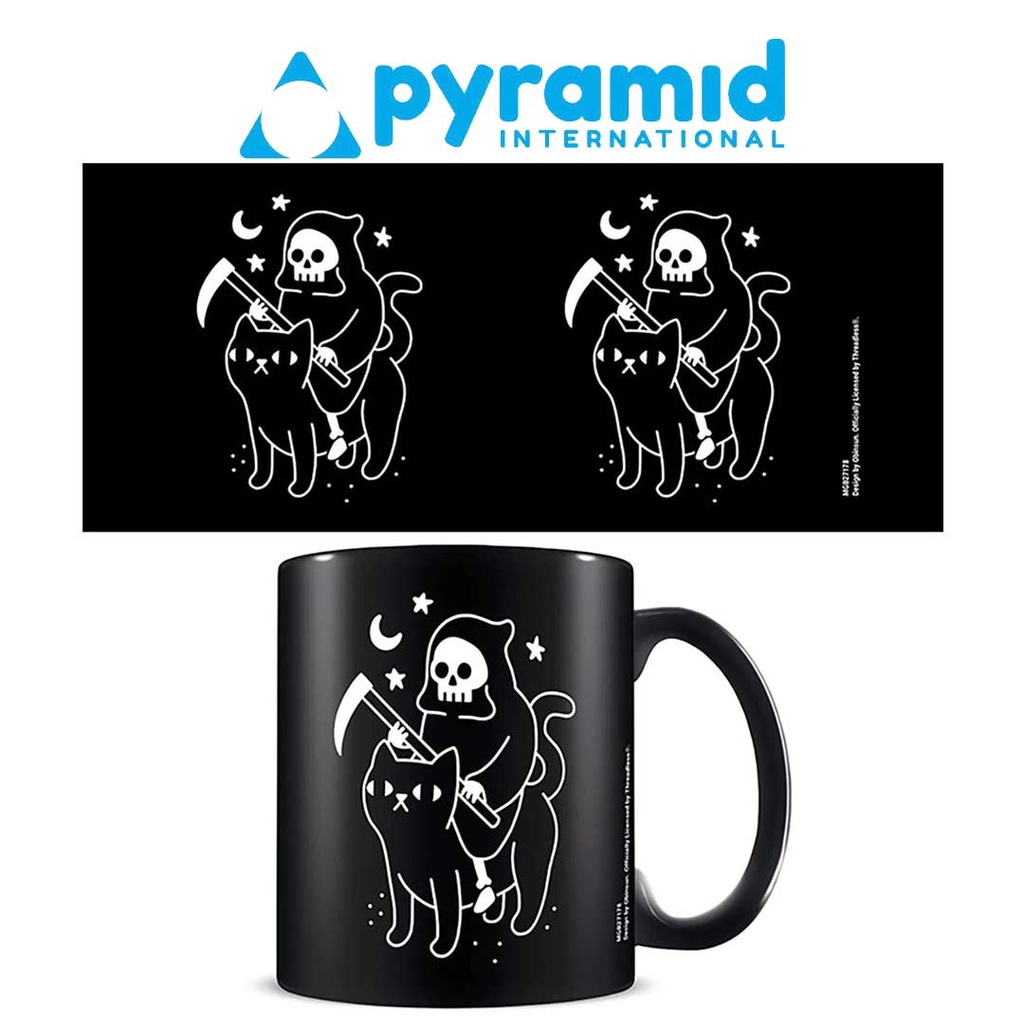 Pyramid - OBINSUN (DEATH RIDES A BLACK CAT)  BLACK MUG