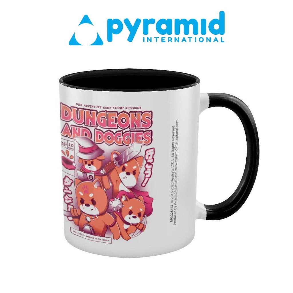 Pyramid - ILUSTRATA (DUNGEONS AND DOGGIES) BLACK INNER C MUG