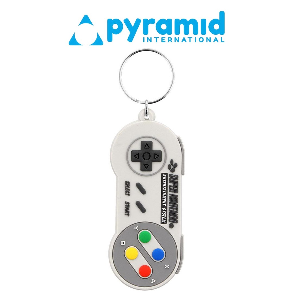 Pyramid - NINTENDO (SNES CONTROLLER) RUBBER KEYCHAIN