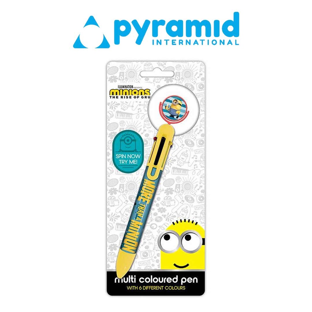 Pyramid - MINIONS: THE RISE OF GRU (MORE THAN A MINION) MULTI COLOUR PEN