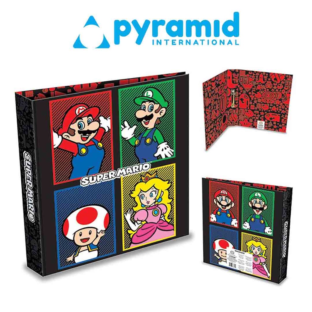 Pyramid - SUPER MARIO (4 COLOUR) A4 RING BINDER