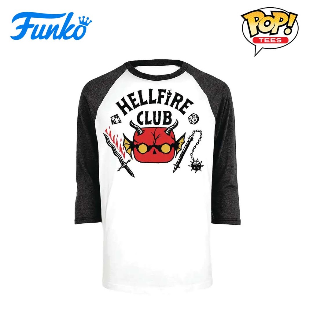 Stranger things Hellfire Club Adult boxed Pop! T-shirt XS