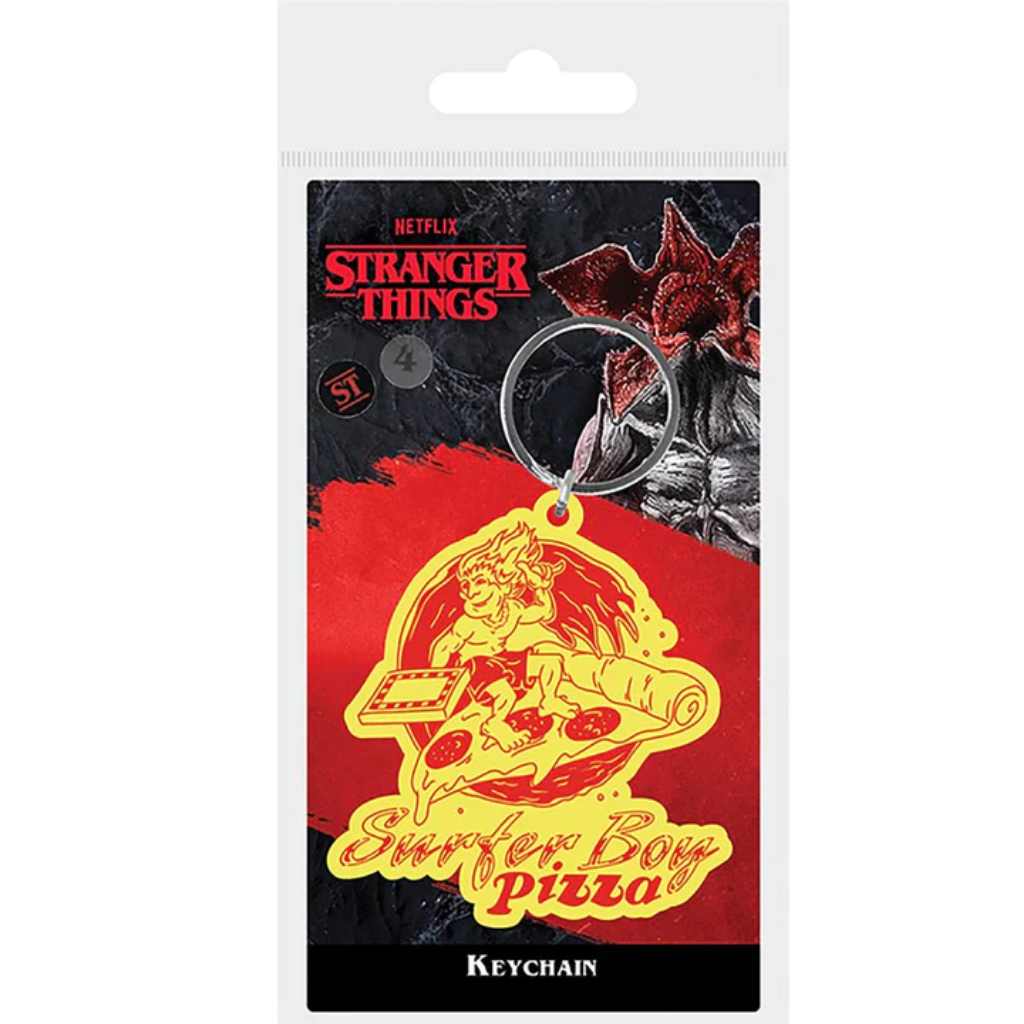 Pyramid - Stranger Things 4 (Surfer Boy Pizza) Pvc Keychain