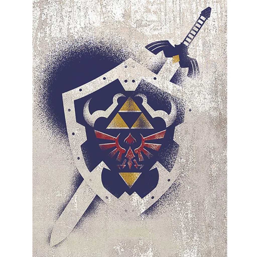Pyramid - The Legend of Zelda (Hylian Shield Stencil 60x80)