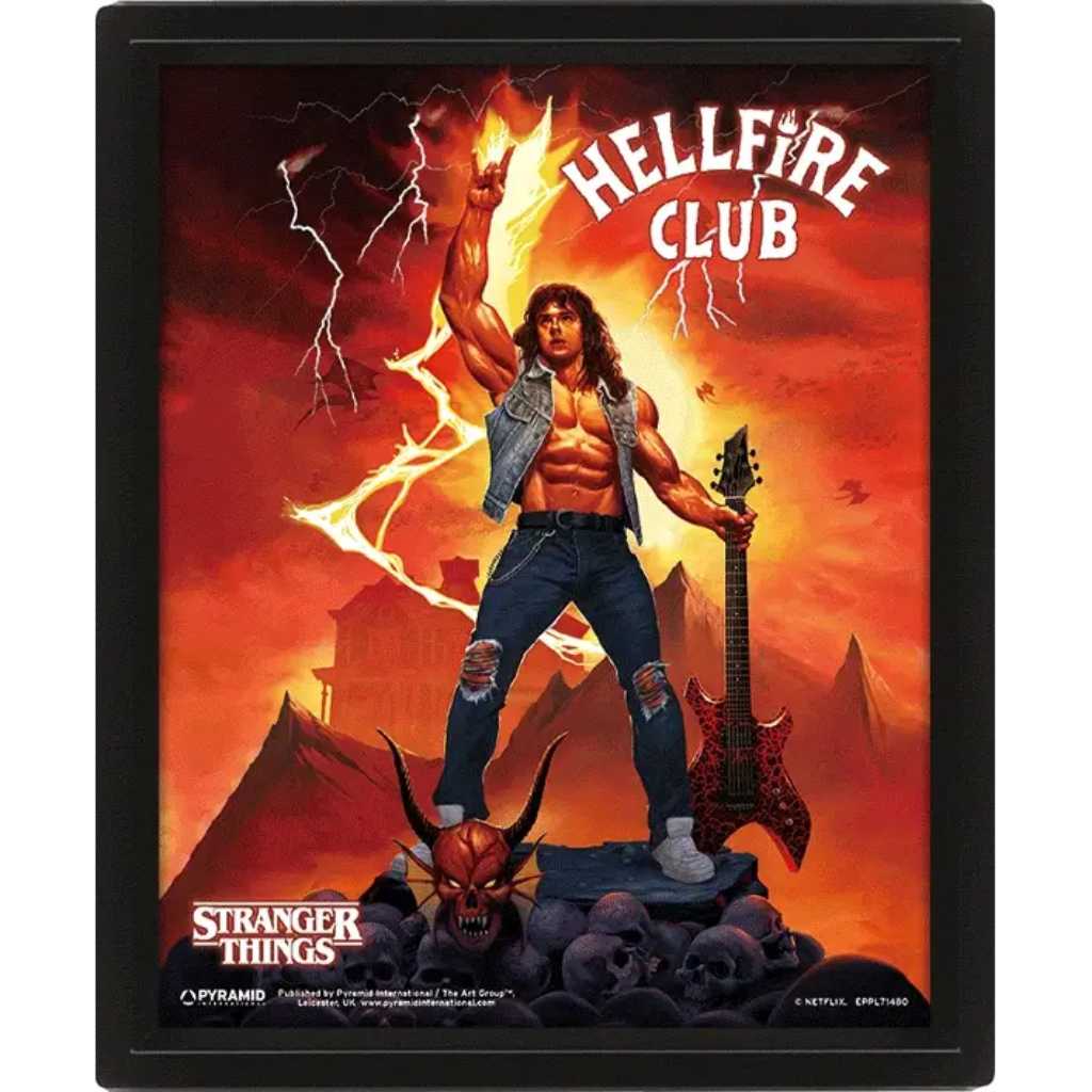 Pyramid - Stranger Things 4 (Hellfire Tribute) Framed