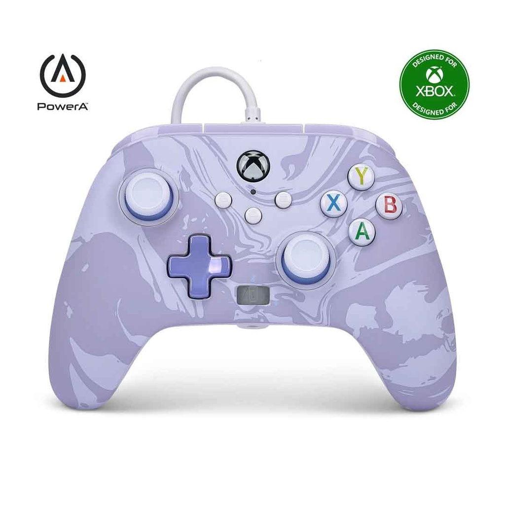 PowerA XBOX Series X|One Enhanced Wired Controller Lavender Swirl