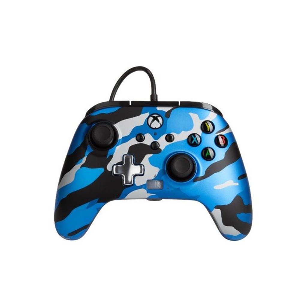 PowerA XBOX Series X|One Enhanced Wired Controller Metallic Camo Blue