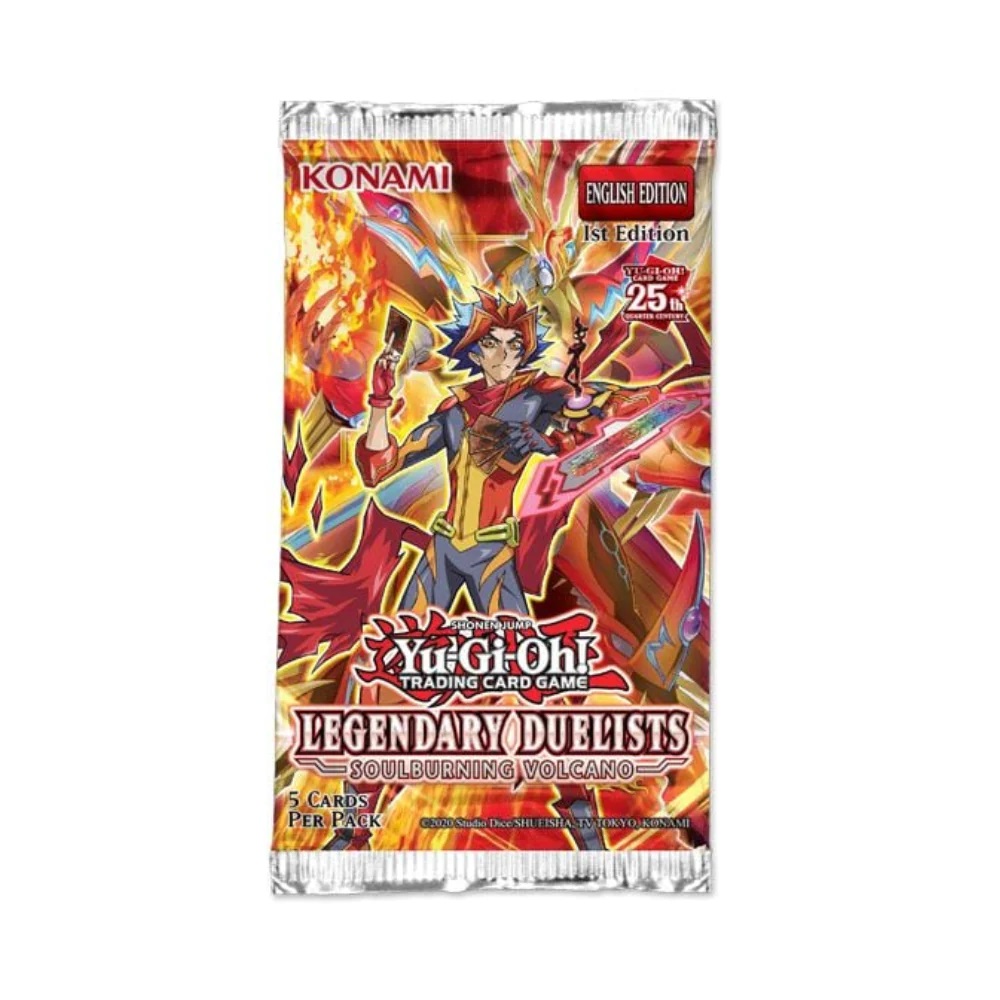 Konami - Yu Gi Oh Trading Card - Legendary Soulburning Volcano Booster 25th Anniversary