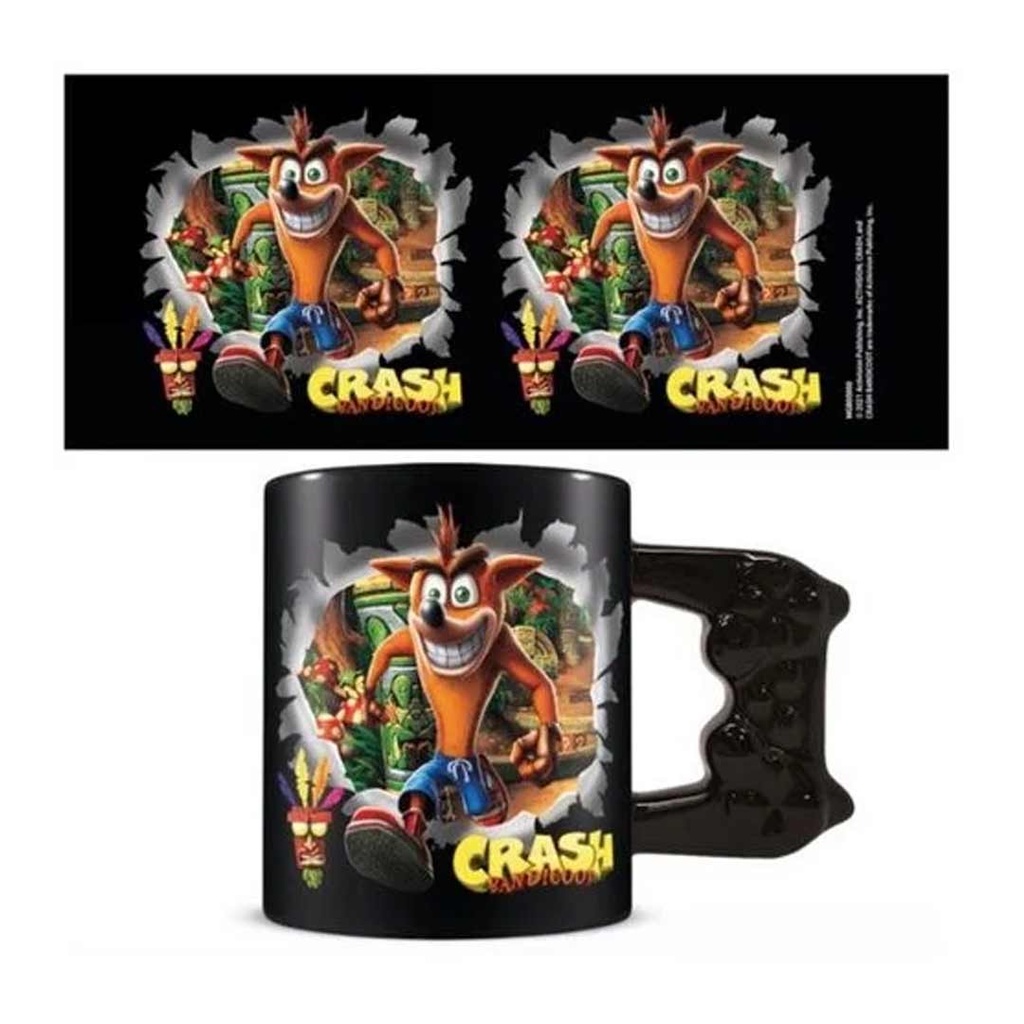 Pyramid- Crash Bandicoot Jump Out Shaped Mug