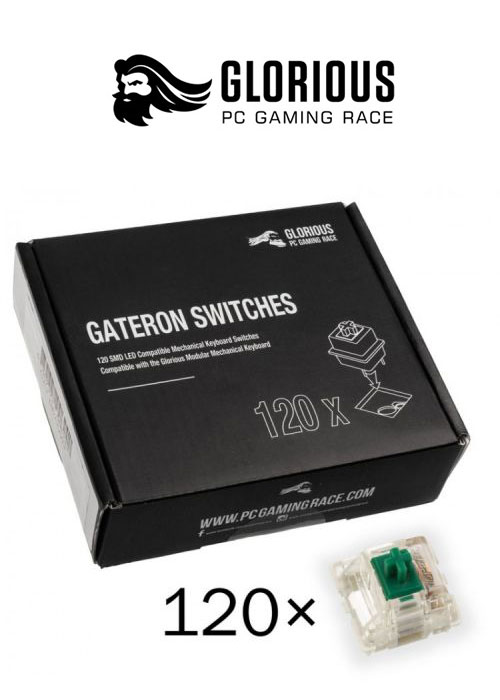 Glorious Gateron Mechanical Gaming Keyboard Switches 120X - Green
