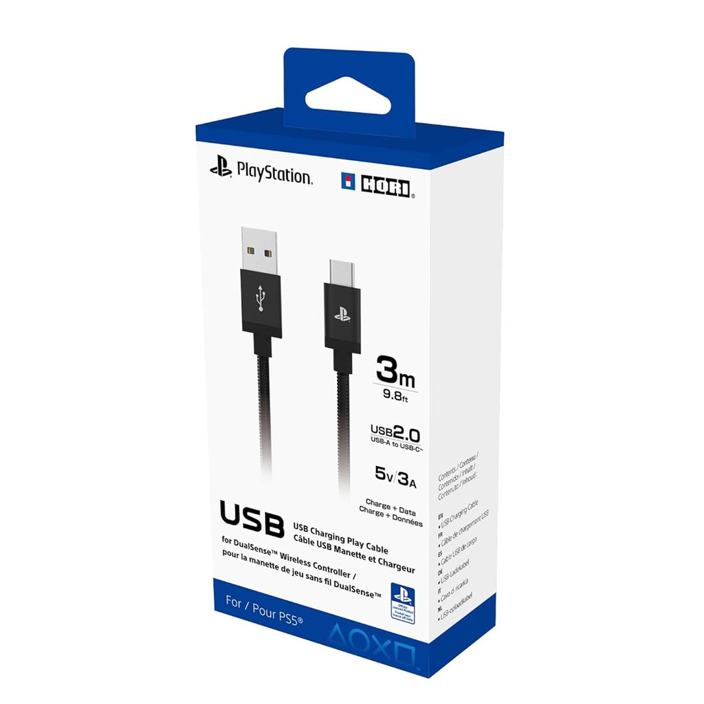 HORI USB Charging Play Cable for PS5