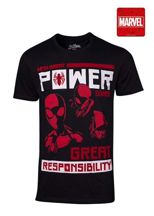 Spiderman - Power Vs Responsibility Men's T-shirt - L