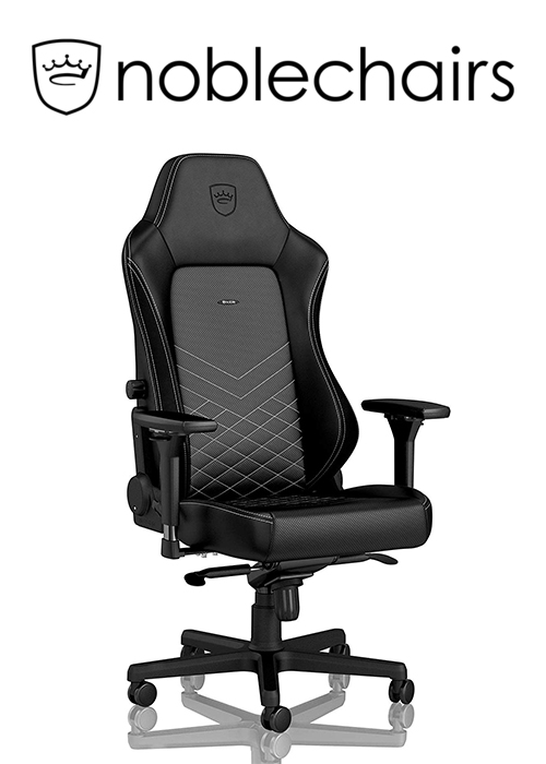 Noblechairs HERO Gaming Chair - Black/Platinum White