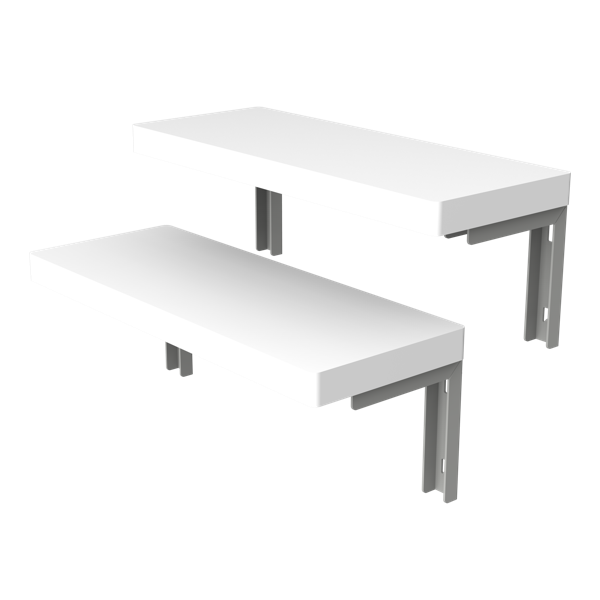 DEZCTOP D-BOARD Shelves M-Twin Pack  White